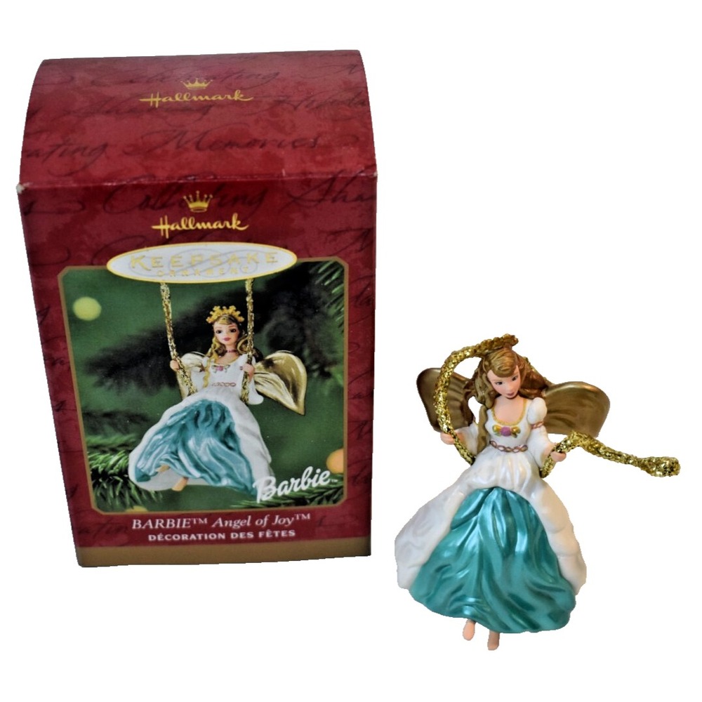 2000 Hallmark Ornament Barbie Angel Of Joy Ornament